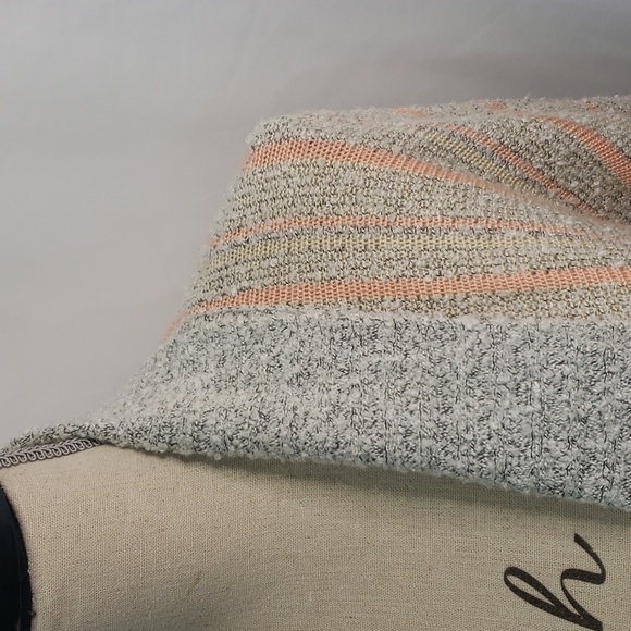 𝅺CAROLYN TAYLOR Chunky Textured Knit Waterfall Open Front Long Draped Cardigan - Picture 3 of 7